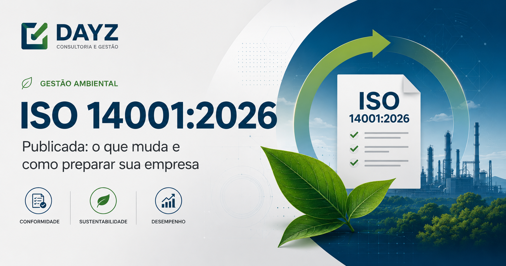 ISO 14001:2026 - Transição do SGA e principais mudanças em relação à versão 2015